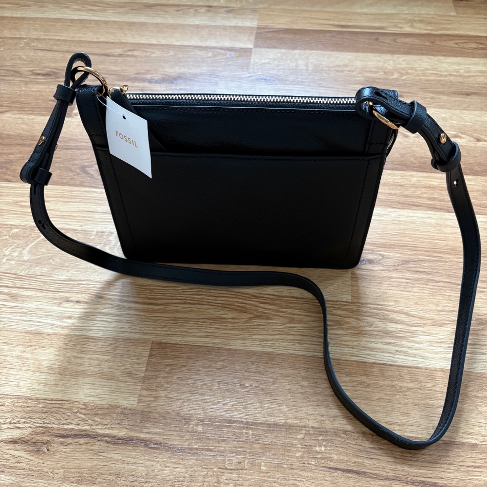 NWT Fossil Taryn Leather Crossbody Bag